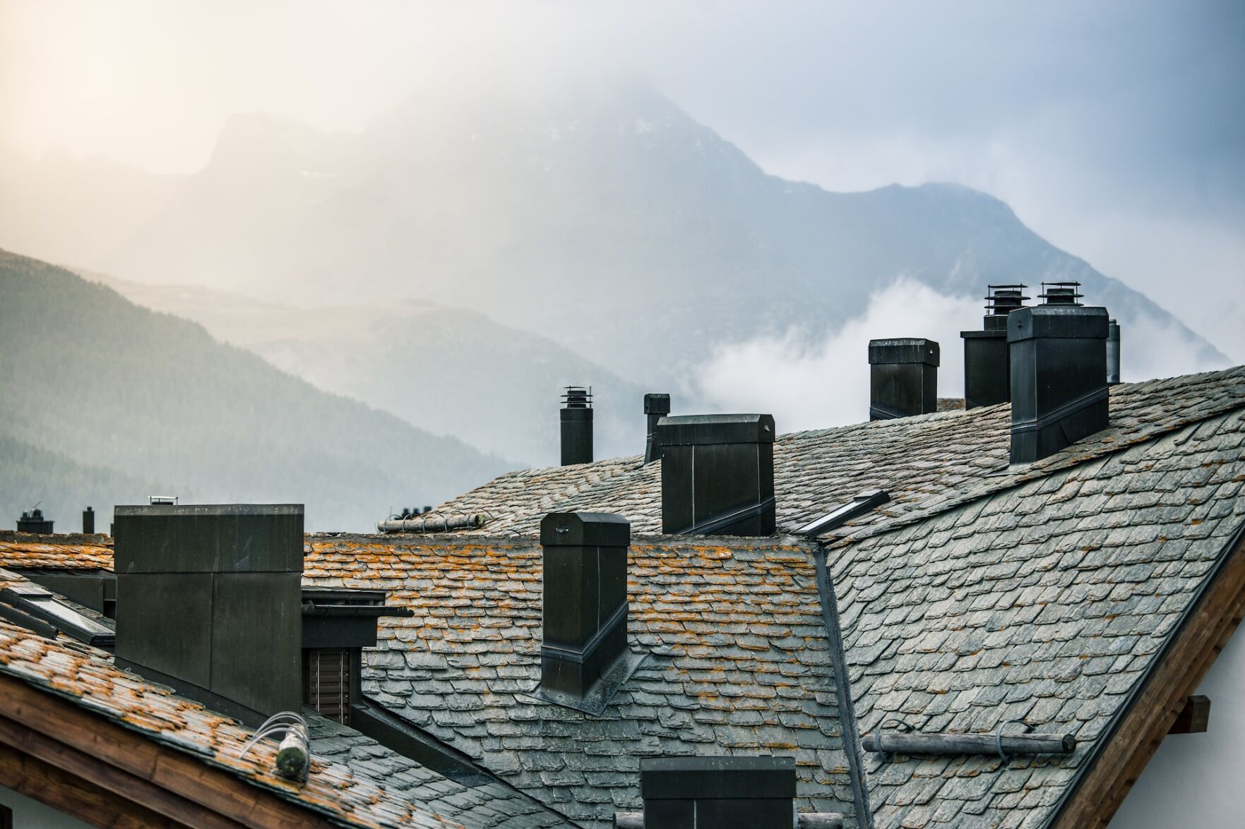 Chimneys like this often need a chimney sweeper during the summer